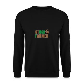 STUCK FARMER BROWN GREEN - Unisex Sweatshirt - black - Front - Alina (178cm) & Michal (187cm)
