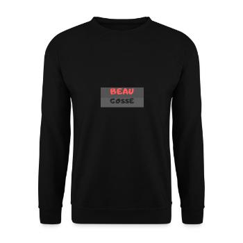 Beau gosse "rouge et noir" - Sweat-shirt Unisexe - noir - Devant - Alina (178cm) & Michal (187cm)