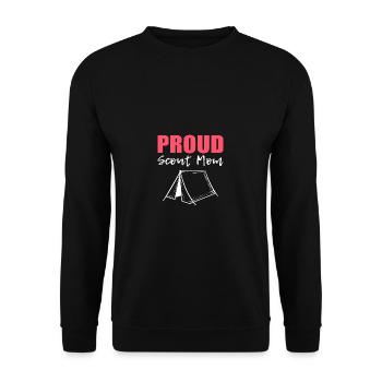 Fière Mère Scoute Aimante Mère Poison - Sweat-shirt Unisexe - noir - Devant - Alina (178cm) & Michal (187cm)