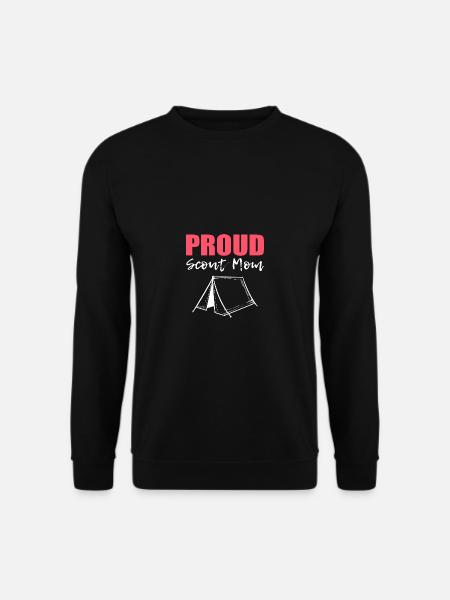 Stolze Scout -Mutter Liebevolle Mutter Gift - Unisex Pullover - Schwarz