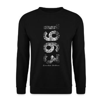 Limited Edition 1963 - Geburtstag 1963 - Unisex Pullover - Schwarz - Vorne - Alina (178cm) & Michal (187cm)