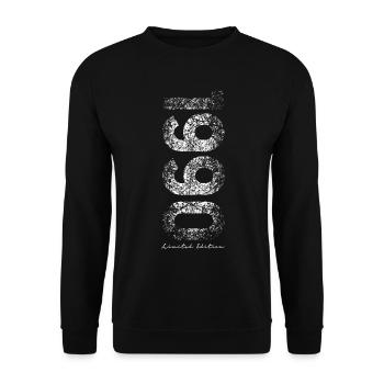 Limited Edition 1990 Geburtstag 1990 - Unisex Pullover - Schwarz - Vorne - Alina (178cm) & Michal (187cm)