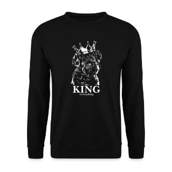 Schnauzer géant Roi de tout Chiens Wilsigns - Sweat-shirt Unisexe - noir - Devant - Alina (178cm) & Michal (187cm)