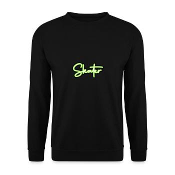 skater - Unisex Pullover - Schwarz - Vorne - Alina (178cm) & Michal (187cm)