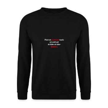 Noch ein Lockdown mache ich nicht mit .. - Unisex Pullover - Schwarz - Vorne - Alina (178cm) & Michal (187cm)