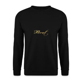 Brat Daddy bdsm - Unisex Pullover - Schwarz - Vorne - Alina (178cm) & Michal (187cm)