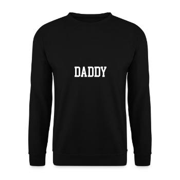 Father's Day Daddy - Unisex Sweatshirt - black - Front - Alina (178cm) & Michal (187cm)