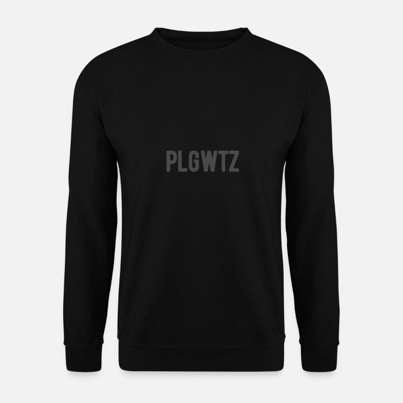 PLGWTZ Leipzig Plagwitz lettrage - Sweat-shirt Unisexe - noir