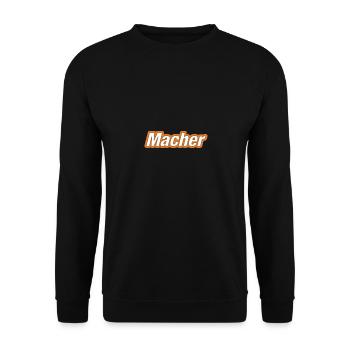 Macher - Unisex Pullover - Schwarz - Vorne - Alina (178cm) & Michal (187cm)