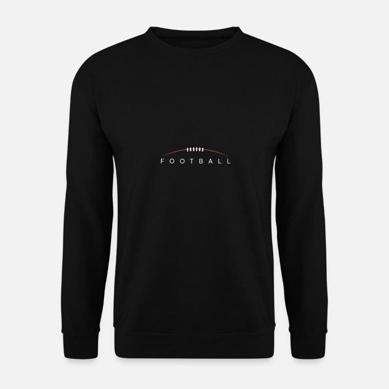 Football Typografie Kunst - Unisex Pullover - Schwarz