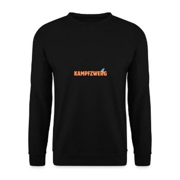 Kampfzwerg kleiner Kämpfer kleine Kämpferin - Unisex Pullover - Schwarz - Vorne - Alina (178cm) & Michal (187cm)