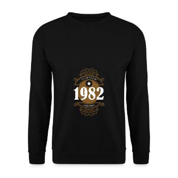 1982 Édition Limitée 40e Anniversaire Jeunes Filles - Sweat-shirt Unisexe - noir - Devant - Alina (178cm) & Michal (187cm)