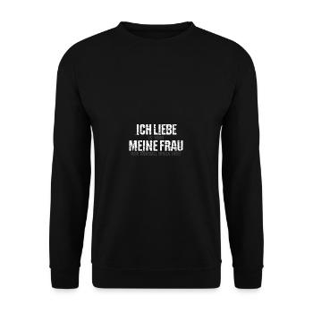 Dieses T-shirt ist perfekt für alle die DE lieben. - Unisex Pullover - Schwarz - Vorne - Alina (178cm) & Michal (187cm)