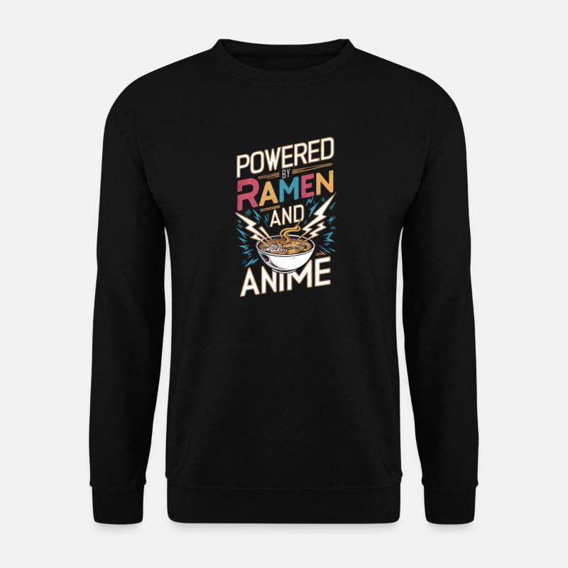 Propulsé par Ramen et Anime - Sweat-shirt Unisexe - noir