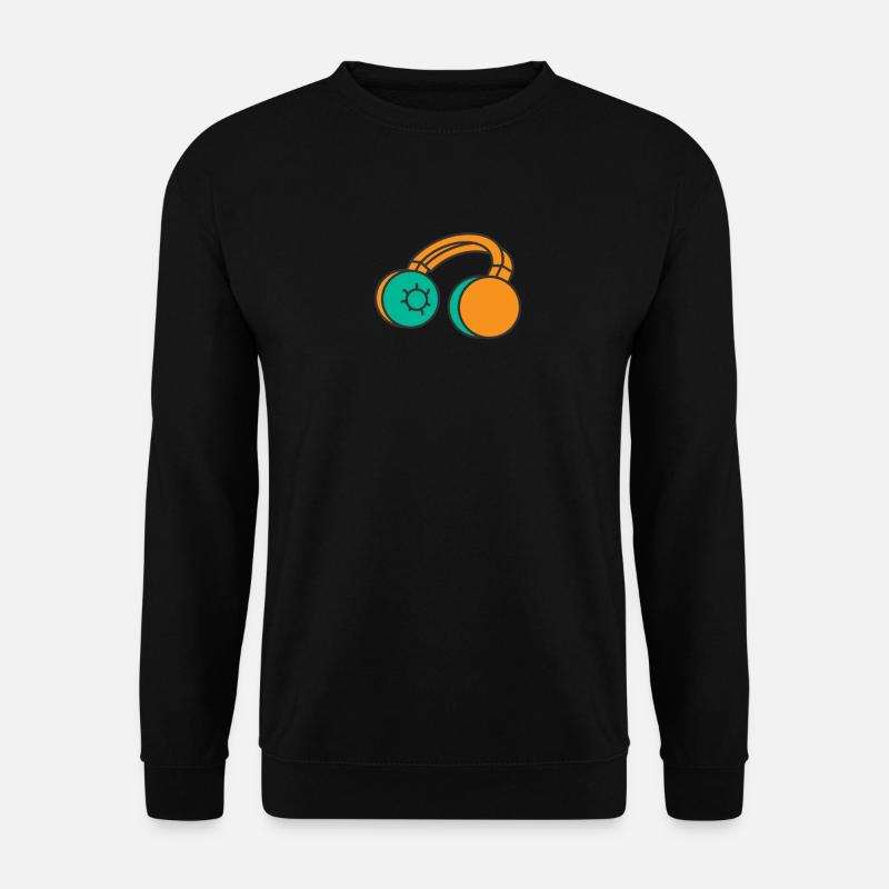 Kopfhörer - Unisex Pullover - Schwarz