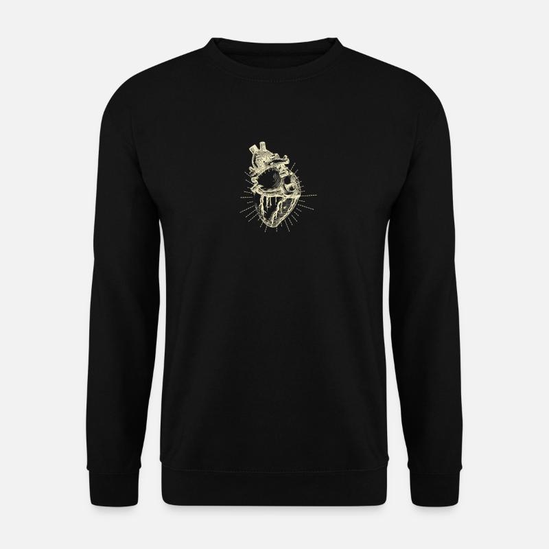 Herz - Unisex Pullover - Schwarz