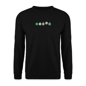 Weihnachtskugelset 2 - Unisex Pullover - Schwarz - Vorne - Alina (178cm) & Michal (187cm)