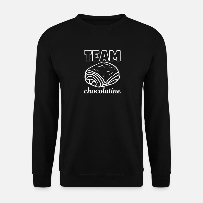 Team chocolatine - Unisex Pullover - Schwarz