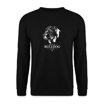 Maman bouledogue anglais bouledogue chiens Wilsigns - Sweat-shirt Unisexe - noir - Devant - Alina (178cm) & Michal (187cm)