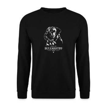 Bullmastiff Dad Dog Dog Wilsigns - Unisex Sweatshirt - black - Front - Alina (178cm) & Michal (187cm)
