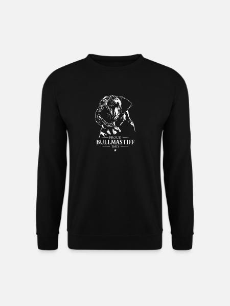 Bullmastiff Dad Hunde Hund Wilsigns - Unisex Pullover - Schwarz
