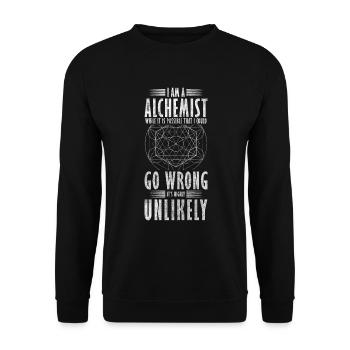 Alchemy Magic Research - Unisex Sweatshirt - black - Front - Alina (178cm) & Michal (187cm)