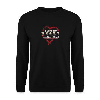 I Left My Heart In South Holland Pride - Unisex Sweatshirt - black - Front - Alina (178cm) & Michal (187cm)
