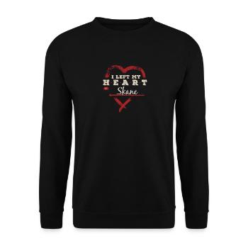 I Left My Heart In Skane Pride - Unisex Sweatshirt - black - Front - Alina (178cm) & Michal (187cm)