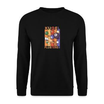 Kugelflüsterer - Snooker Pool 8 9 Ball Billard - Unisex Pullover - Schwarz - Vorne - Alina (178cm) & Michal (187cm)