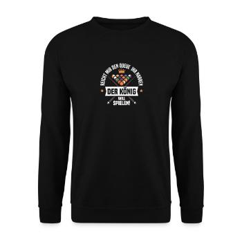 Billard-König - Snooker Pool 8 9 Ball Billard - Unisex Pullover - Schwarz - Vorne - Alina (178cm) & Michal (187cm)