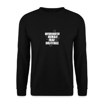 Joueur de volleyball - Volleyball Beach volleyball - Sweat-shirt Unisexe - noir - Devant - Alina (178cm) & Michal (187cm)