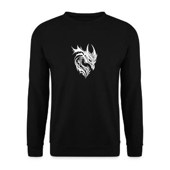 Drachen Tattoo Monster Style - Unisex Pullover - Schwarz - Vorne - Alina (178cm) & Michal (187cm)