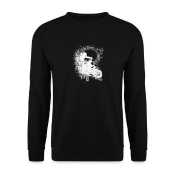 Motorrad Rennsport Splash Sprung Style - Unisex Pullover - Schwarz - Vorne - Alina (178cm) & Michal (187cm)