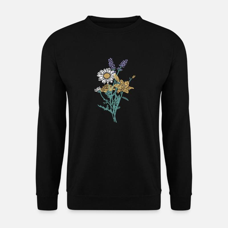 Kräuterstrauss - Unisex Pullover - Schwarz