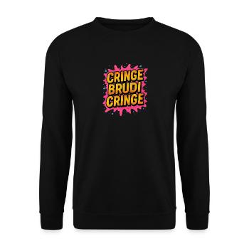 Brudi Jeunesse Langue Graffiti Cool - Sweat-shirt Unisexe - noir - Devant - Alina (178cm) & Michal (187cm)