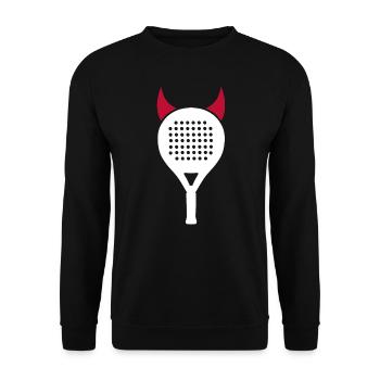 Joueur de padel Padel tennis diable femmes padel - Sweat-shirt Unisexe - noir - Devant - Alina (178cm) & Michal (187cm)