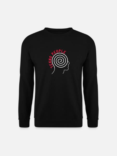 tekno people head - Unisex Pullover - Schwarz
