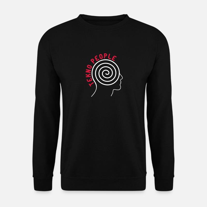 les gens tekno tête - Sweat-shirt Unisexe - noir