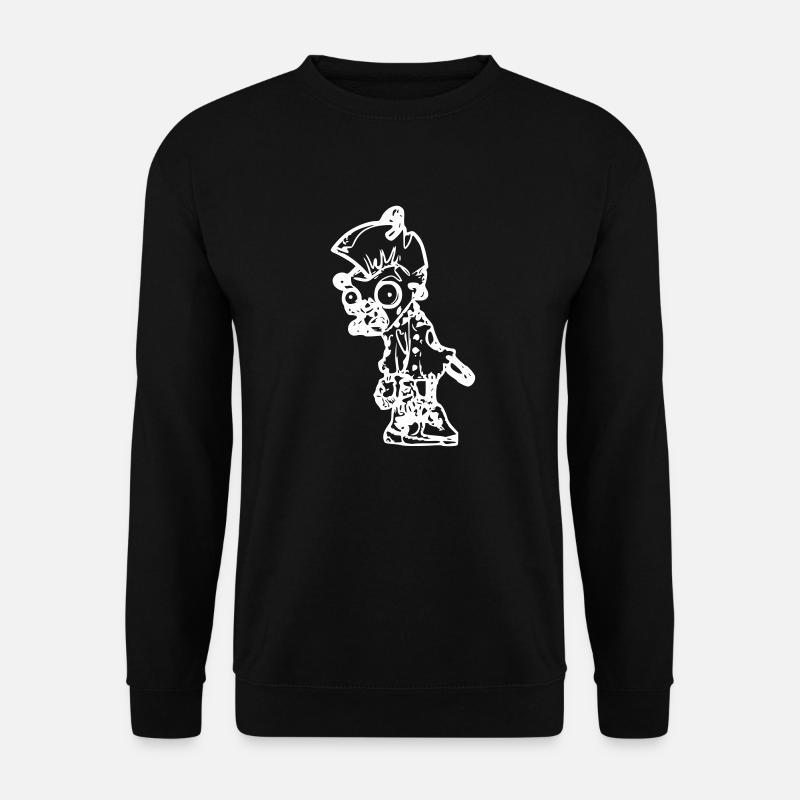 Punker Alien - Sweat-shirt Unisexe - noir