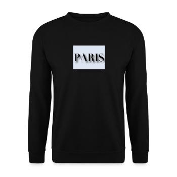 Paris - Unisex Pullover - Schwarz - Vorne - Alina (178cm) & Michal (187cm)