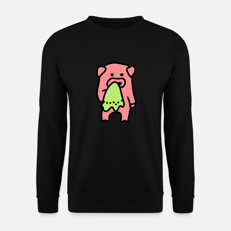 Schwein traurig / krank 3 - Unisex Pullover - Schwarz
