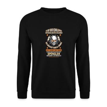SPENGLER - Unisex Pullover - Schwarz - Vorne - Alina (178cm) & Michal (187cm)