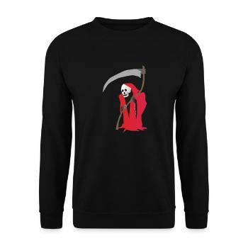 The Grim Reaper - Unisex Sweatshirt - black - Front - Alina (178cm) & Michal (187cm)