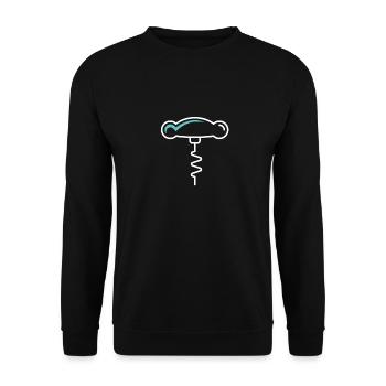 corkscrew - Unisex Sweatshirt - black - Front - Alina (178cm) & Michal (187cm)