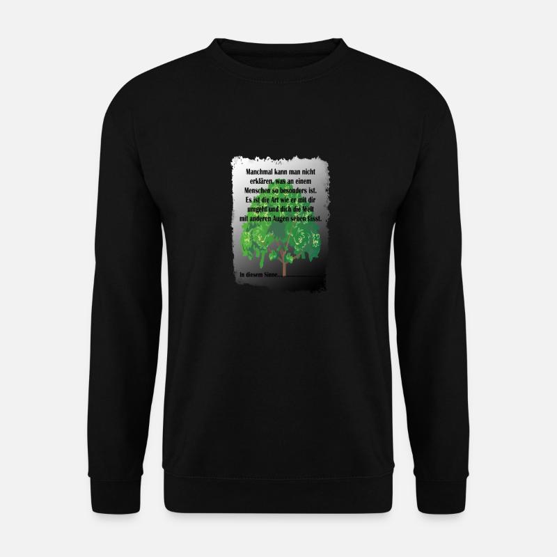 Besondere Menschen In diesem Sinne... - Unisex Pullover - Schwarz