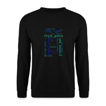 Rocket Man - Unisex Pullover - Schwarz - Vorne - Alina (178cm) & Michal (187cm)