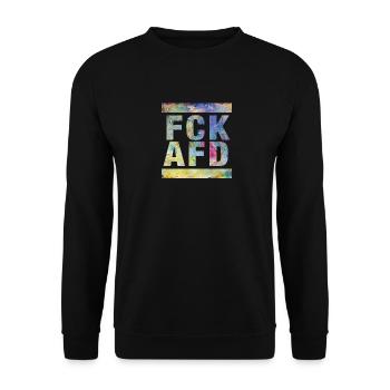 Baiser AFD - Sweat-shirt Unisexe - noir - Devant - Alina (178cm) & Michal (187cm)