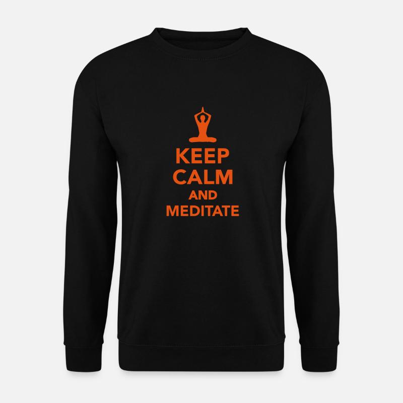 Meditation - Unisex Pullover - Schwarz