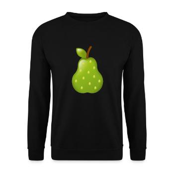Smiley Pear - Unisex Pullover - Schwarz - Vorne - Alina (178cm) & Michal (187cm)