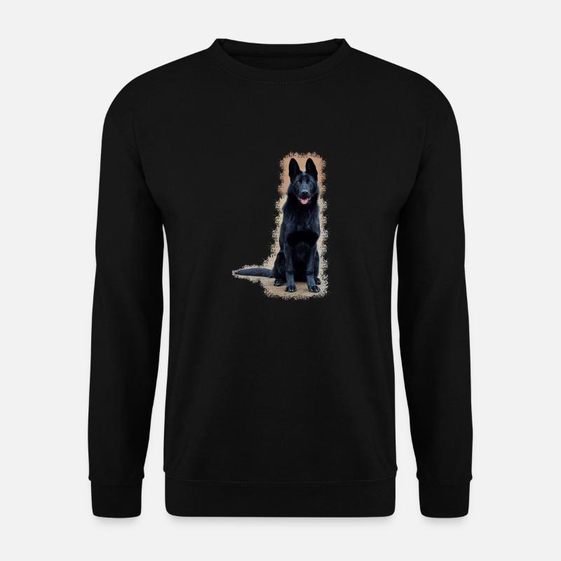 Schwarzer Schäferhund - Unisex Pullover - Schwarz